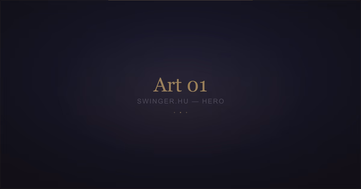 Elegáns pár sziluettje meleg fényekben — a swinger életmód kezdete