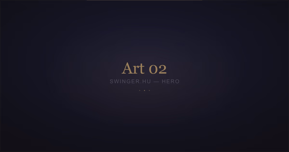 Elegáns betűk és szimbólumok sötét háttéren — a swinger világ nyelve